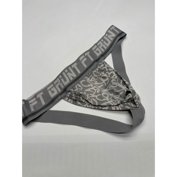 FT Grunt Men's Gray Jockstrap Underwear Graffiti Design Boxer Briefs - Picture 6 of 6